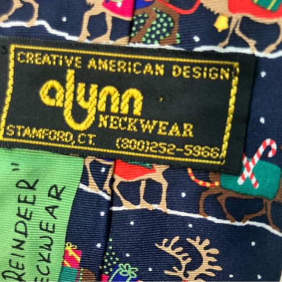 Alynn Neckwear "Christmas Reindeer" Creative American Designs Multicolor - Picture 5 of 5